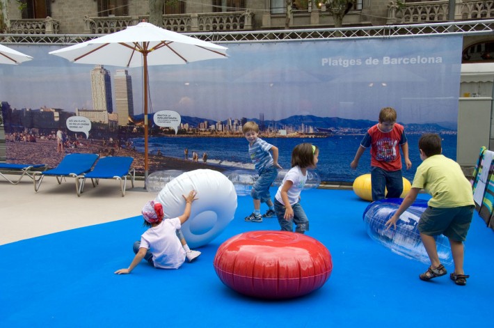 Estand, stand, Ciutat de les Persones 2006, Barcelona, estil mediterrani, estilo mediterráneo, mediterranean style