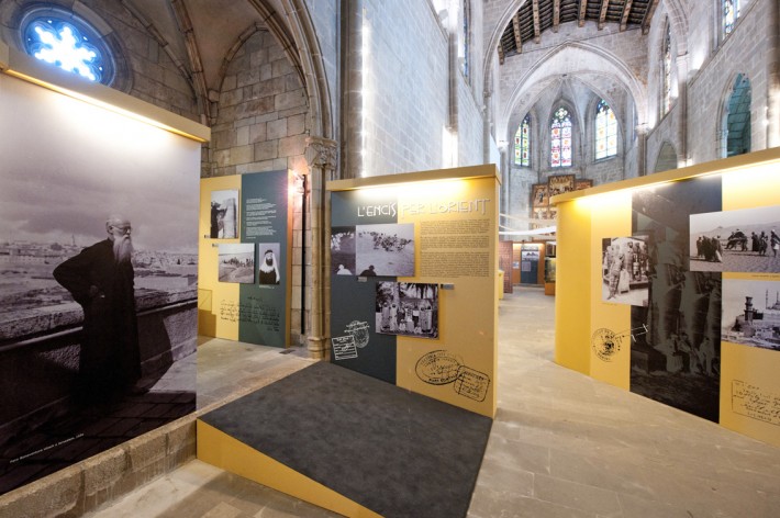 Exposició, exposición, exhibition, IEMED, Museu de Montserrat, Barcelona, Viatge a l'Orient Bíblic, Santa Àgata, Egipte, Egipto, peces originals, piezas originales, original pieces, conservació preventiva, conservación preventiva, preventive conservation 