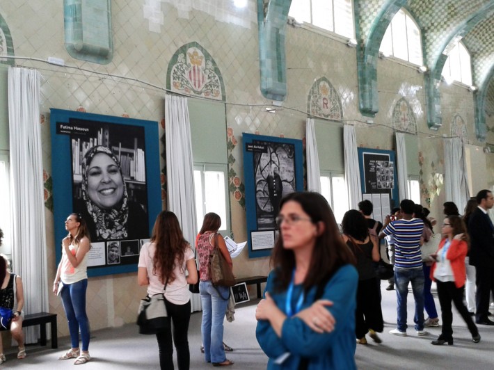 Exposició, exposición, exhibition, United Nations University, Barcelona, Sant Pau, women migration.women work